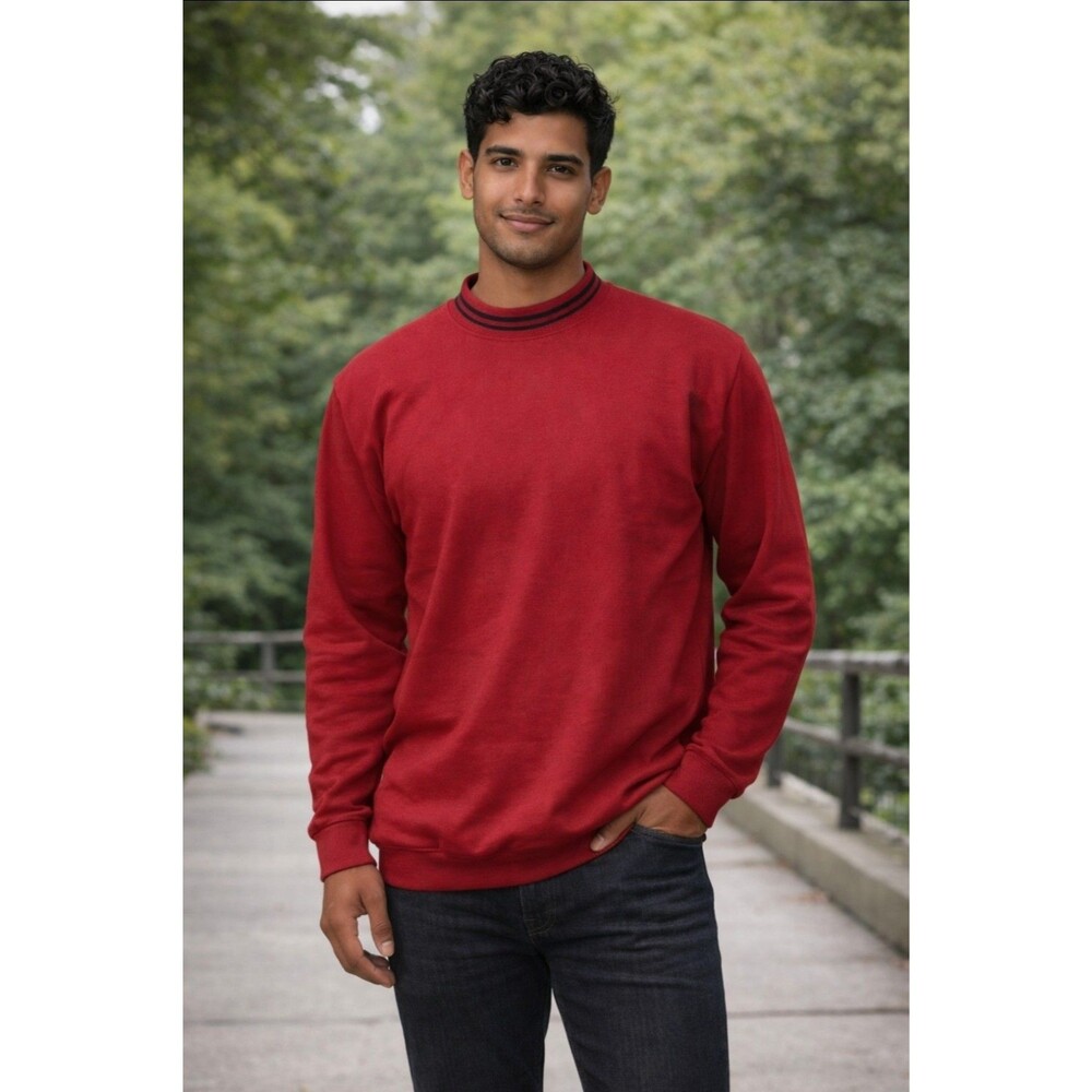Red Norm Thompson Pullover long Sleeve Pullover Top Size XXL warm fleece Shirt *